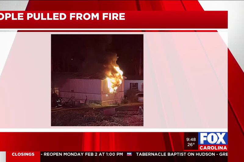 3 pulled from house fire in Greer