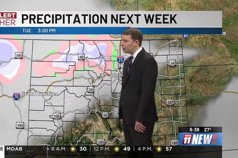 Mild and sunny conditions continue with precipitation possible next week