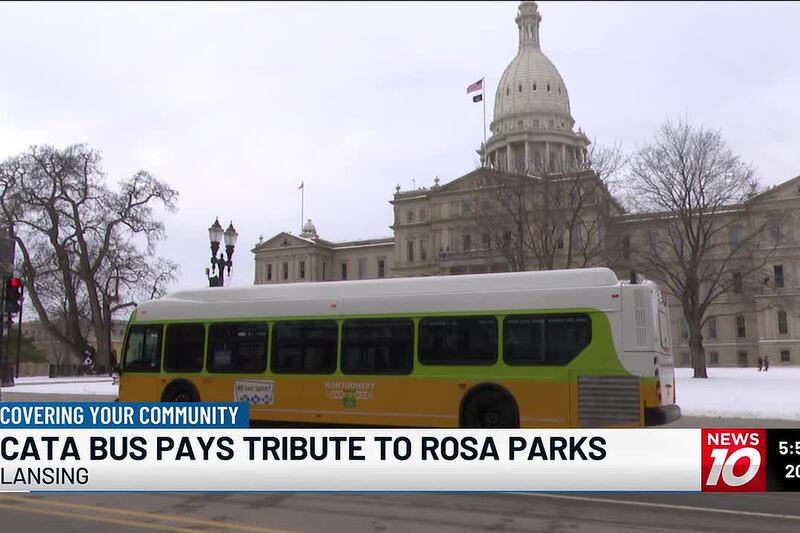 CATA unveils Rosa Parks Tribute Bus in Lansing