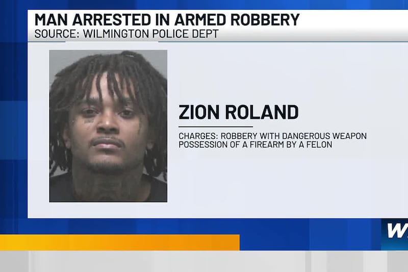 Wilmington man arrested in connection to armed robbery on Saint Andrews Drive