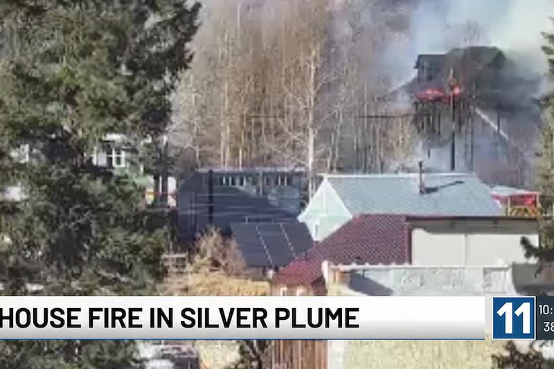 WATCH: House fire in Silver Plume