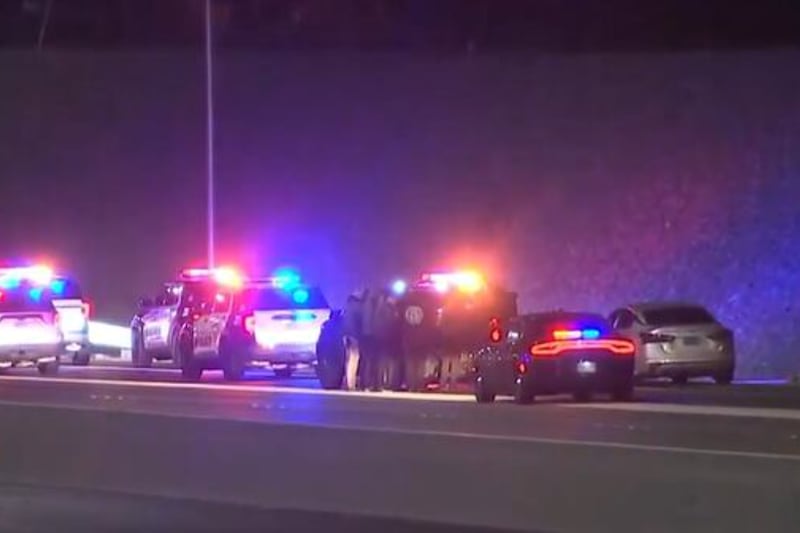 Stretch of Las Vegas freeway closed after shooting, police say