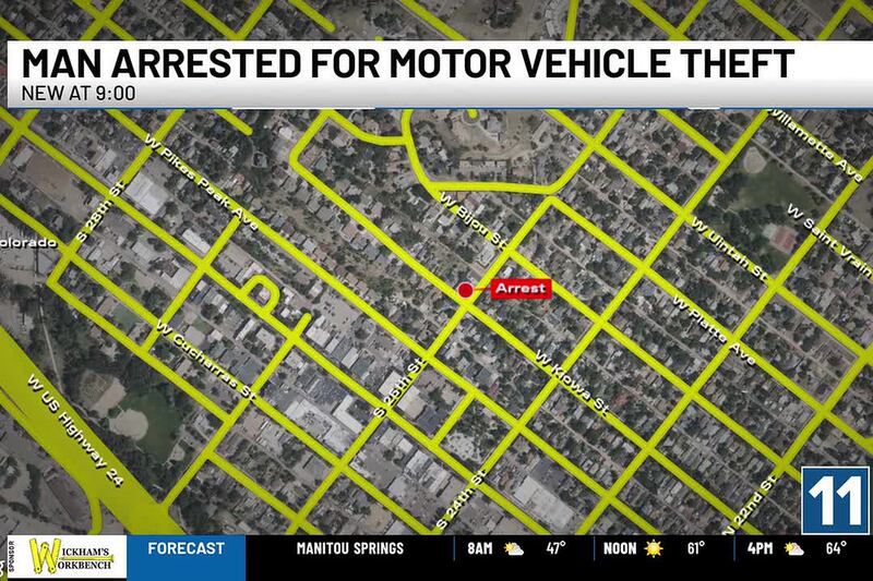 Man arrested for motor vehicle theft