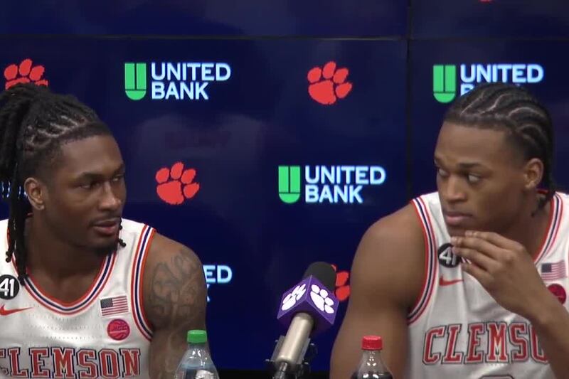 Clemson basketball stars postgame, Tigers take down No.24 Louisville