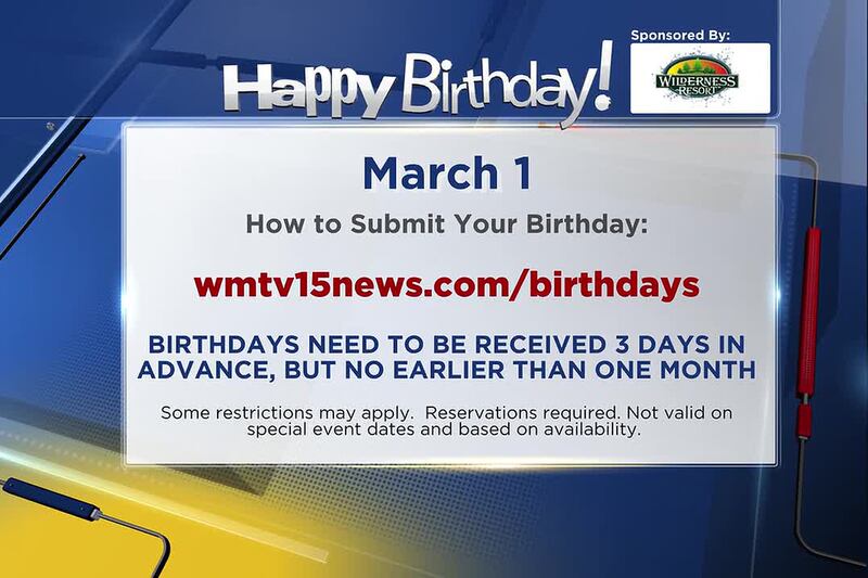 Birthdays for Sunday, March 1