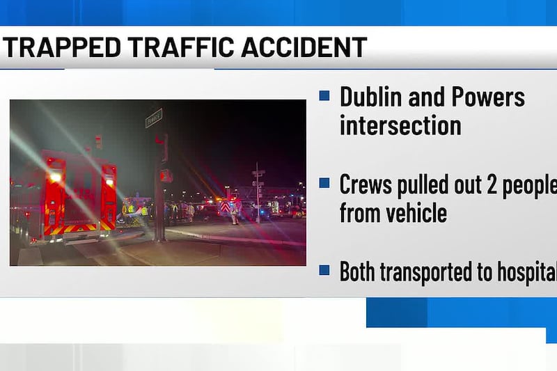 Trapped traffic crash