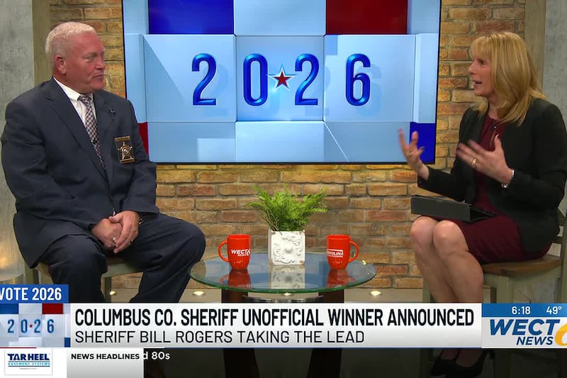 INTERVIEW: Sheriff Bill Rogers emerges as unofficial winner in Columbus Co. Republican Sheriff’s primary race