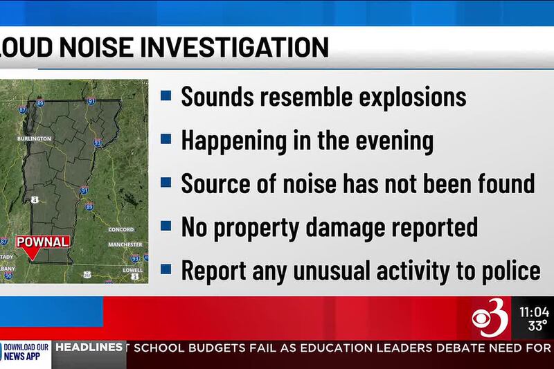 Police investigate loud noises in Pownal