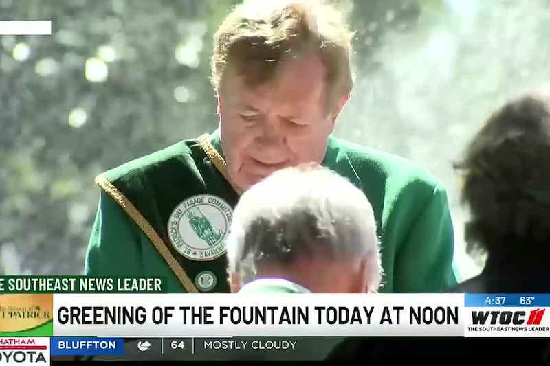 Iconic fountain, milkshake and City of Savannah turning green Friday ahead of St. Patrick’s Day