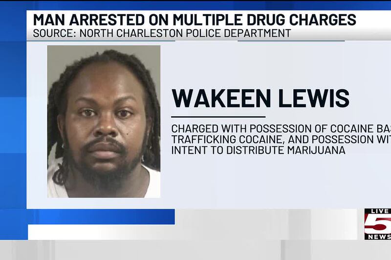 VIDEO: North Charleston police arrest man on multiple drug charges