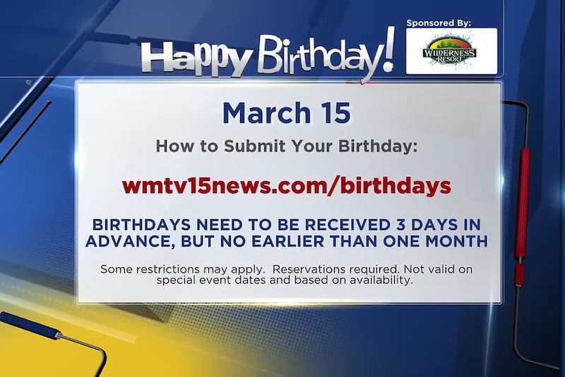 Birthdays for Sunday, March 15