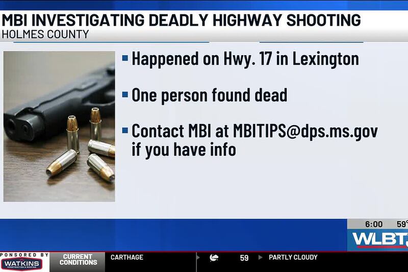 MBI investigating state highway shooting that left 1 dead