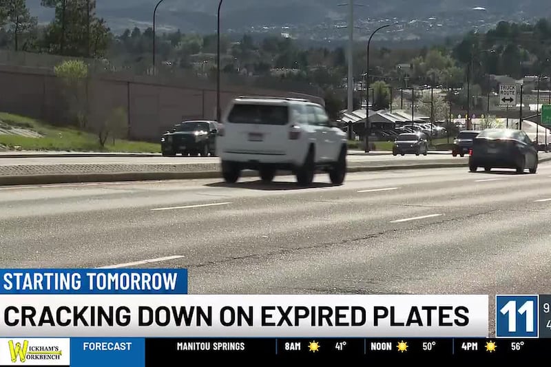 Colorado law enforcement cracking down on expired plates