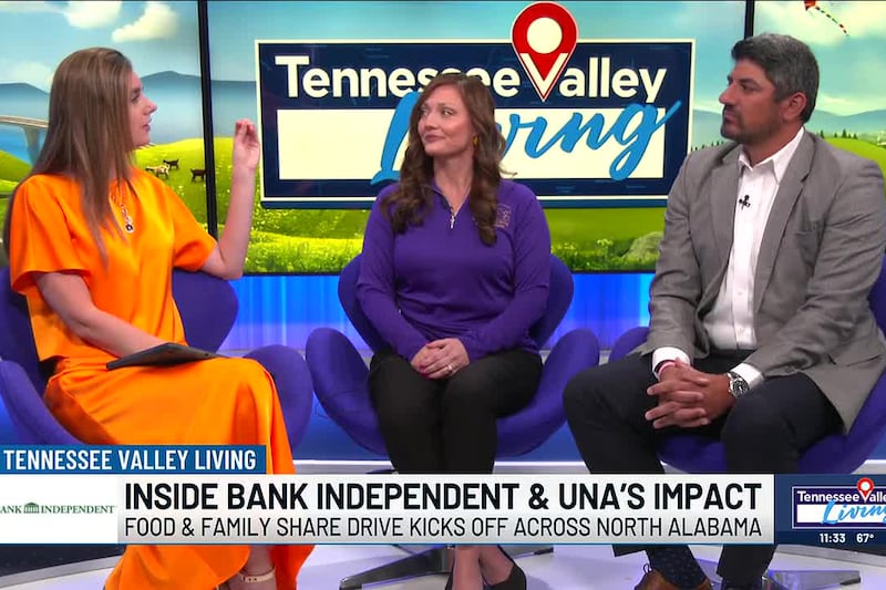 Bank Independent talks Food & Family Share Drive happening in April & UNA collaboration