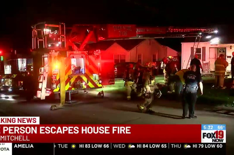 Resident treated for smoke inhalation at early morning fire