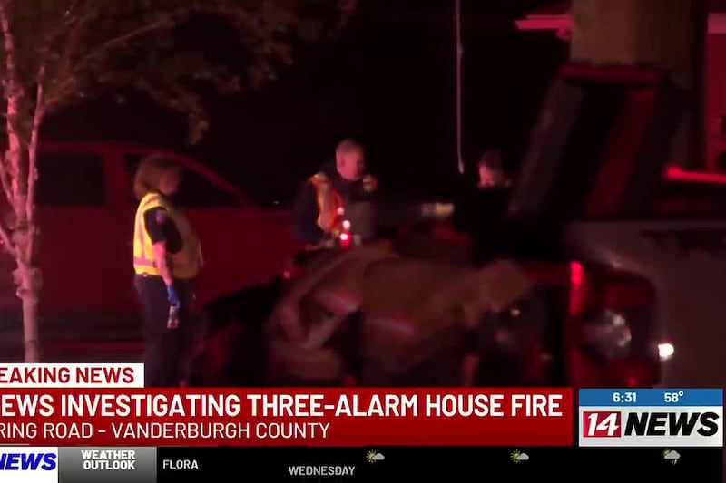 Crews respond to 3-alarm house fire on Koring Rd., officials say