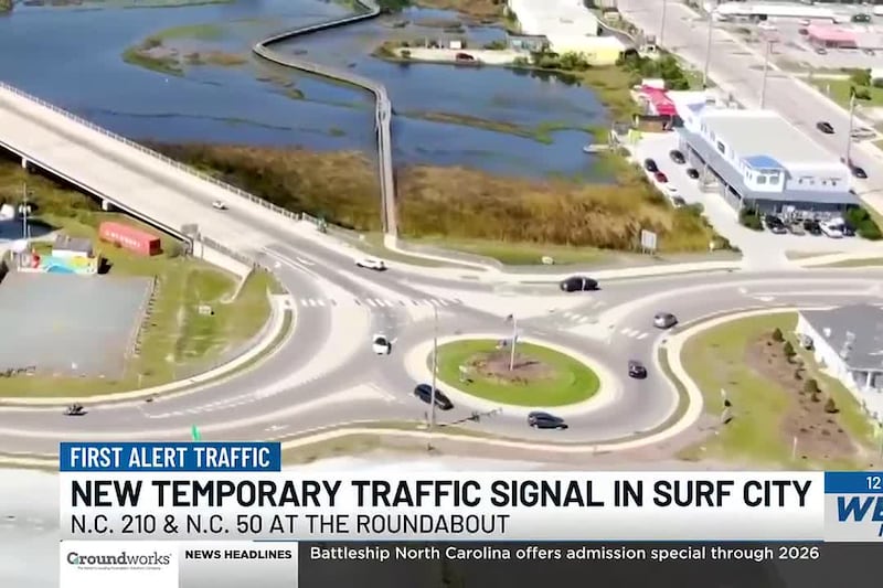 Surf City roundabout temporary traffic changes to start next month