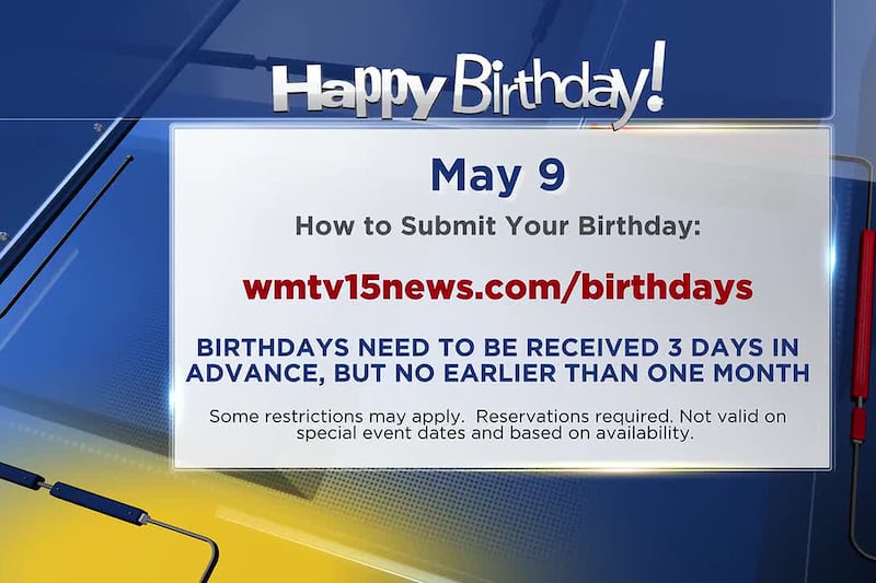 Birthdays for Saturday, May 9