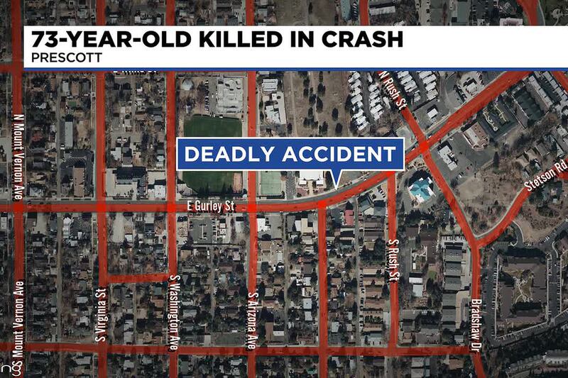 Motorcyclist thrown from bike, dies after hitting curb in Prescott