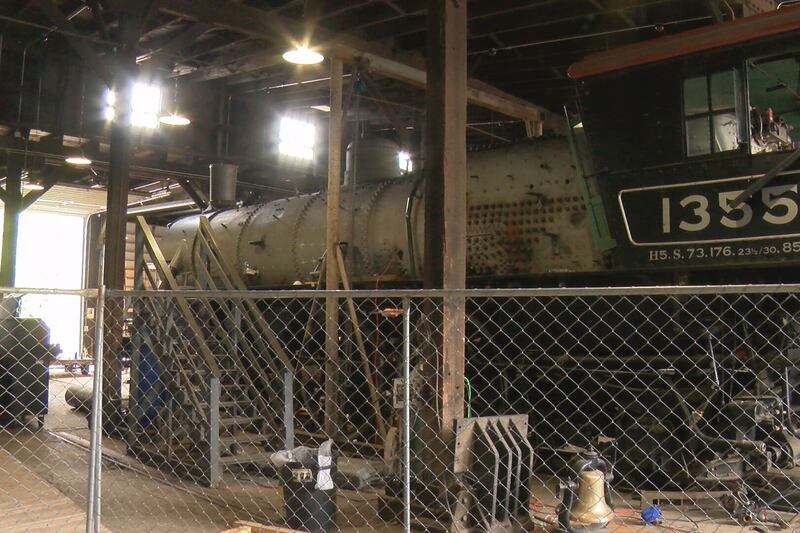Volunteers renovate historic steam engine