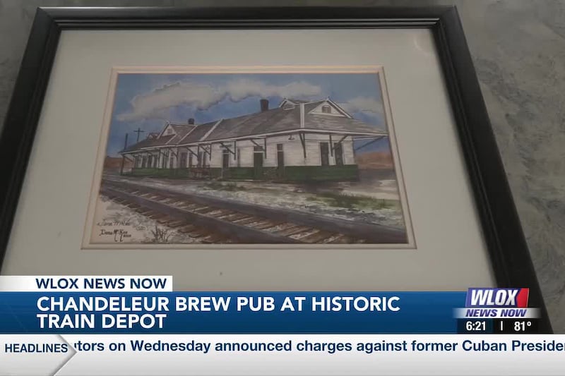 Historic Pascagoula train depot transforms into Chandeleur Brew Pub