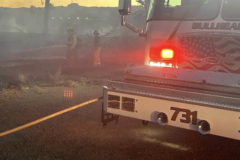 Brush fire near Laughlin now under control