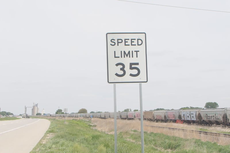 35 mph speed limit now extends through Hinton, IA on US 75