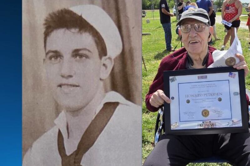 101-year-old Navy veteran honored at Memorial Day service