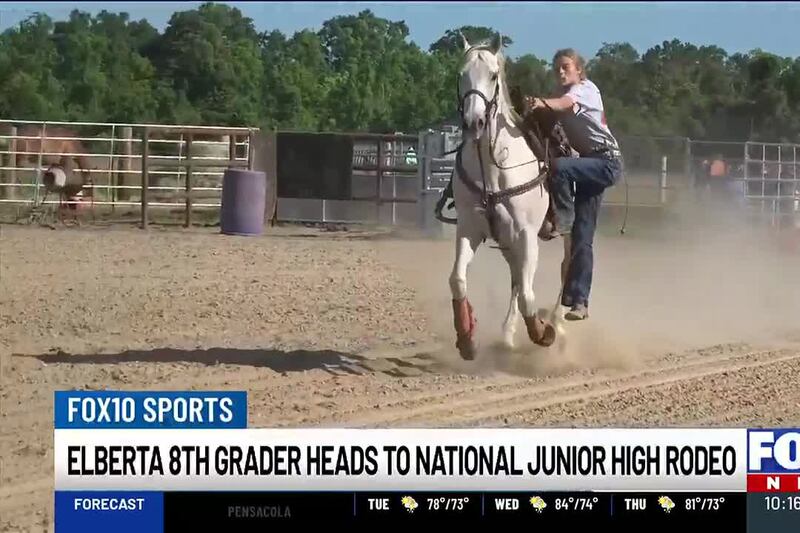 Elberta eighth grader qualifies for national junior high rodeo finals