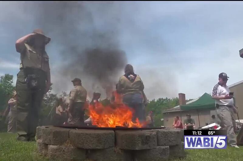 Troop 433F joins VFW for flag retirement ceremony