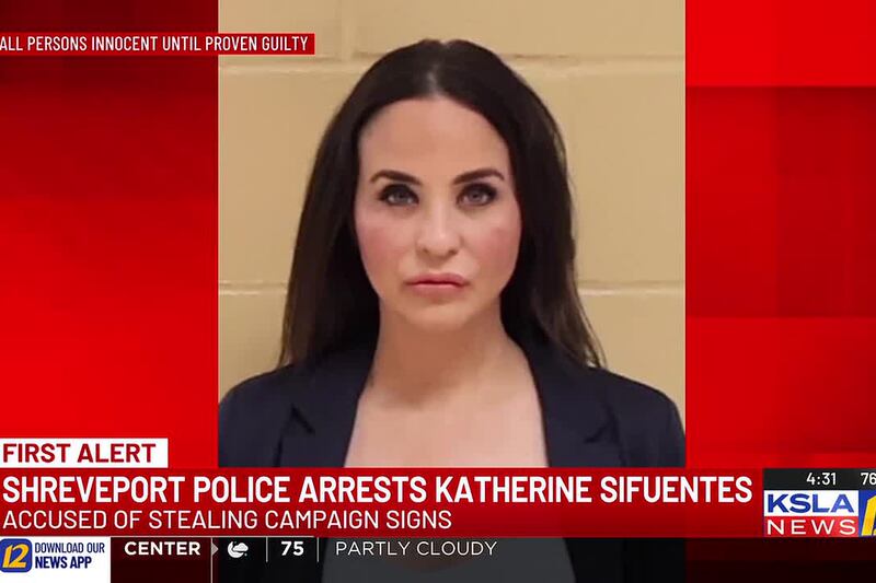 Shreveport police arrest woman for stealing campaign signs