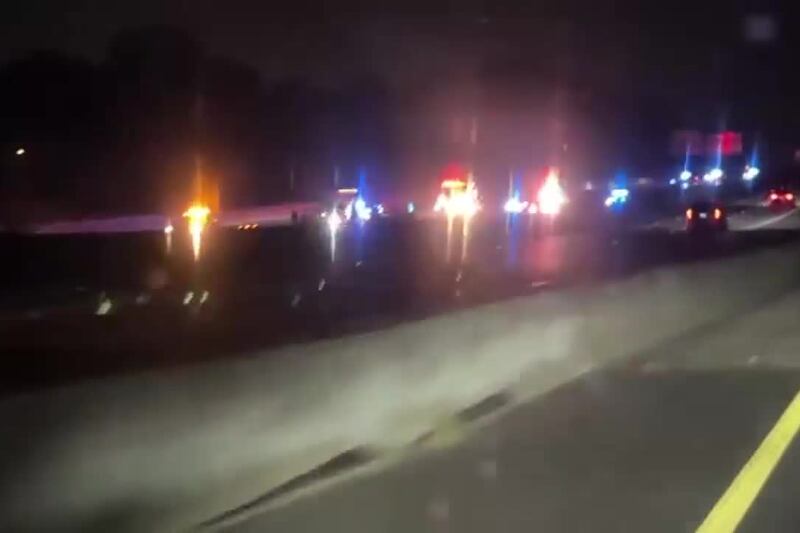 WATCH: Crews respond to crash on I-85 south in Greenville