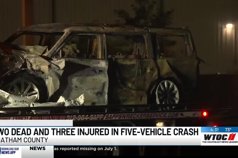 Two killed, three injured in five-vehicle crash on Fort Argyle Road