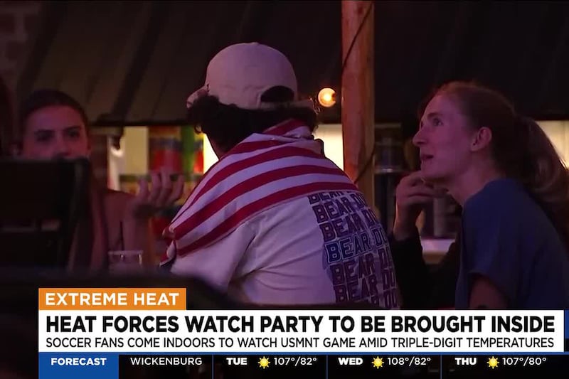 High temps keep Phoenix World Cup watch parties indoors