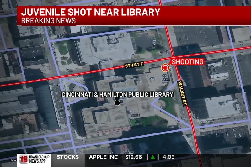 Juvenile shot in downtown Cincinnati
