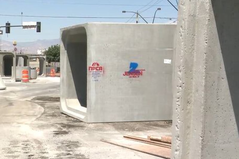 New culverts aim to reduce flooding along Charleston Boulevard in Las Vegas