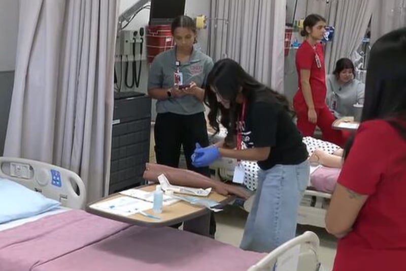 UNLV nurse camp gives students a glimpse, train of real work in career