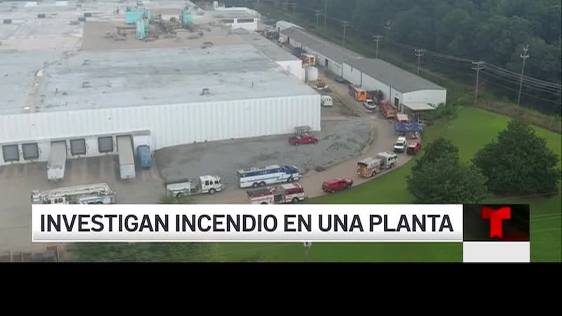 Investigan incendio en una planta de Spartanburg. Autoridades no han informado sobre la causa...