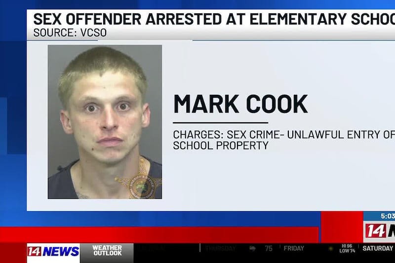 Sex offender arrested on Evansville elementary school property