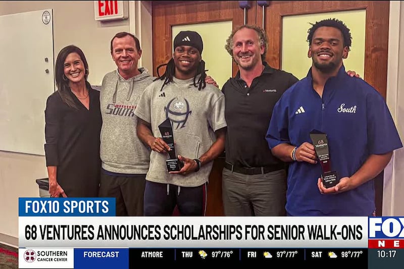 68 Ventures announces scholarships for Senior Walk-Ons