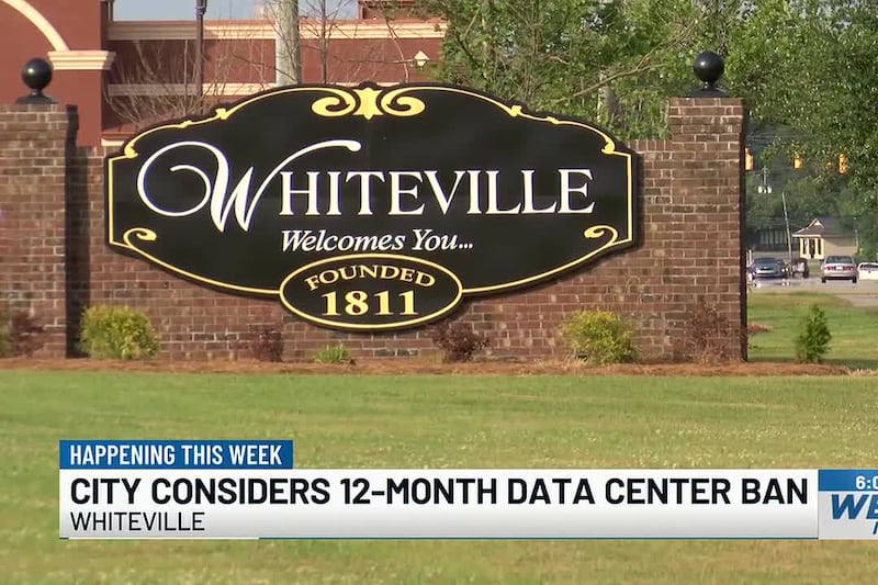 Whiteville leaders to consider 12-month ban on data centers, crypto mines
