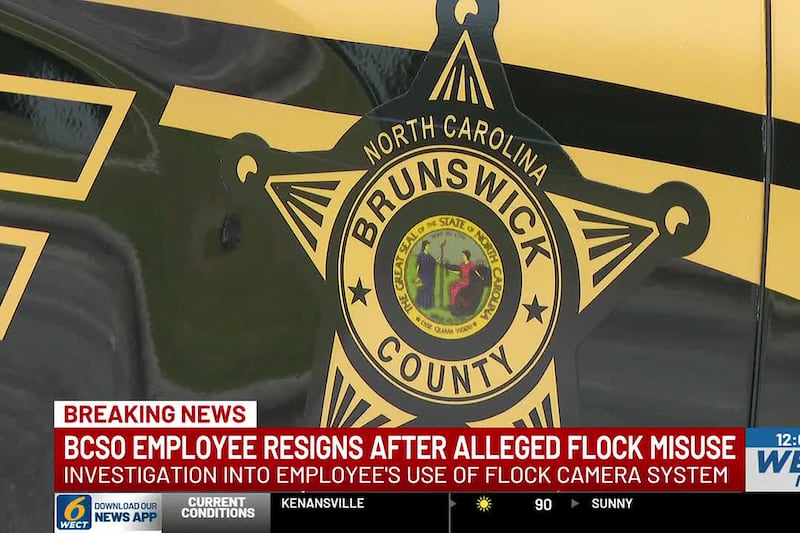 Brunswick Co. Sheriff’s Office employee resigns amid investigation into Flock system misuse