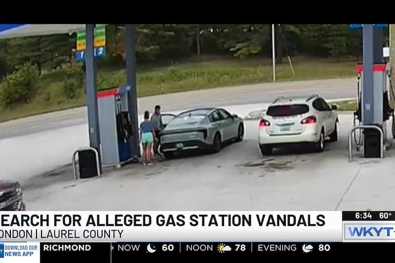 London police searching for suspect in relation with gas station damage