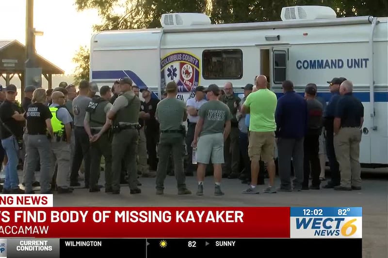 Body of missing South Carolina kayaker recovered from Lake Waccamaw