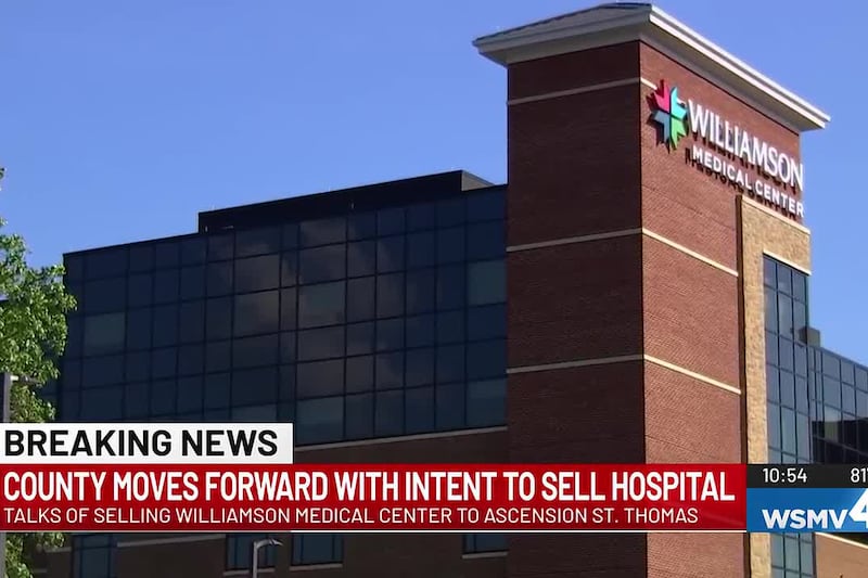 Williamson County moves forward with plans to sell health system to Ascension St. Thomas