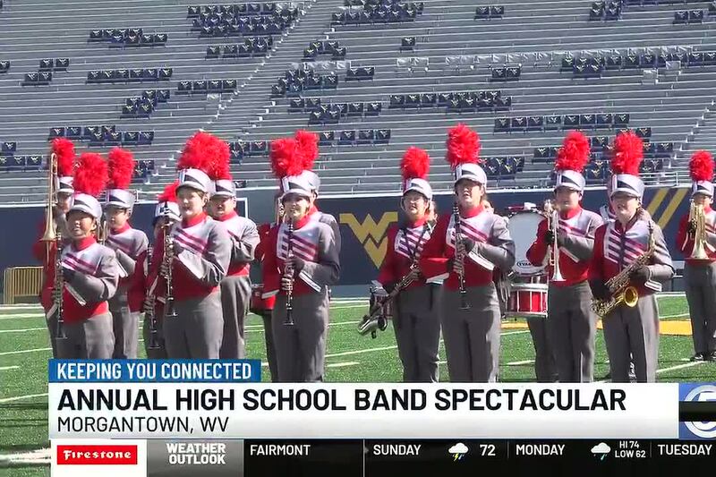 Marching bands take over Mountaineer Field for 60th Band Spectacular