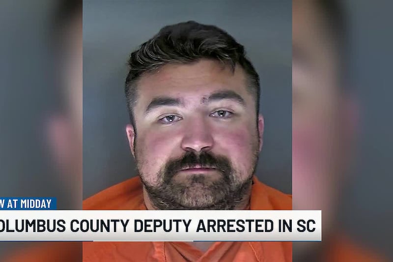 Recently sworn-in Columbus Co. deputy arrested for domestic violence in South Carolina