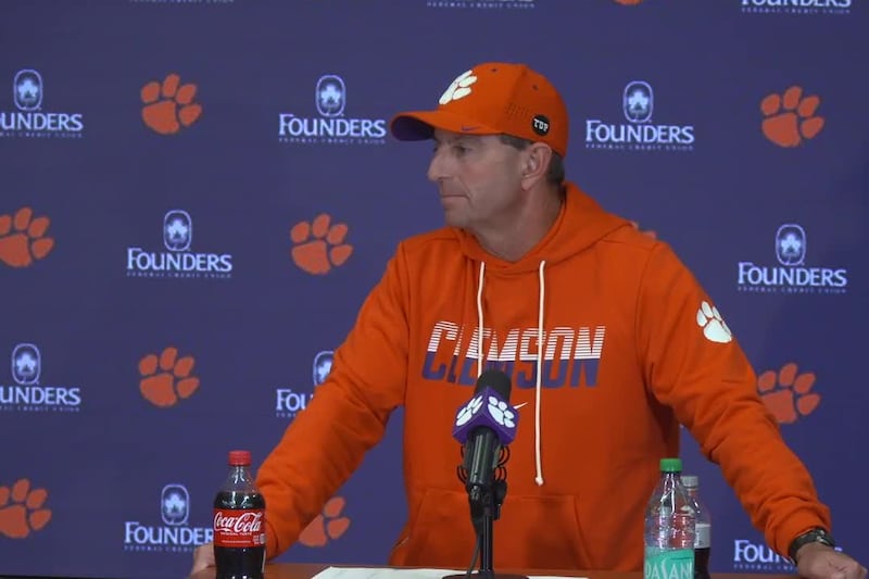 Dabo Swinney's opening statement after Virginia Tech pulls off late comeback at Clemson