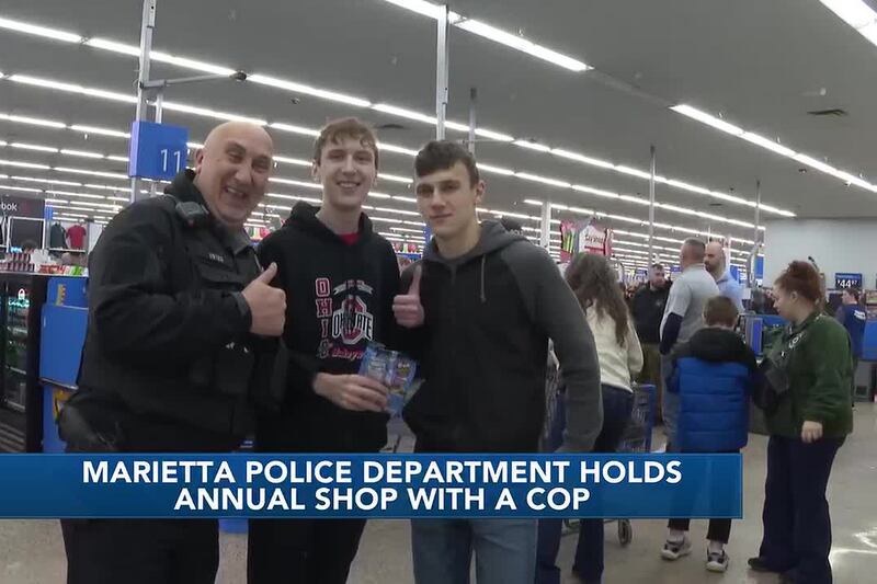 Marietta Police Department hosts shop with a cop at local Walmart