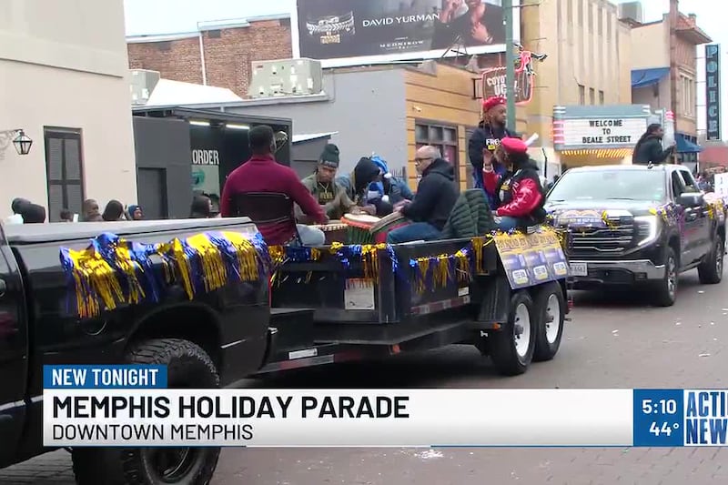 Memphis Holiday Parade brings festive spirit to Beale Street
